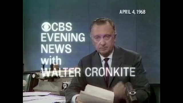 On This Day in 1968, Walter Cronkite Anchors Updated Newscast on Assassination of Martin Luther King, Jr.