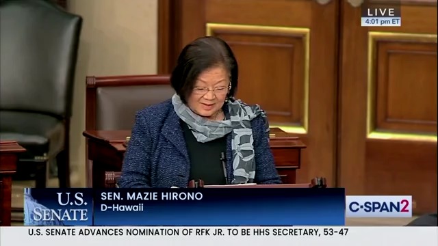 Sen. Hirono: RFK Jr. Is an ‘Anti-Vaccine Activist Who Peddles and Profits from Conspiracy Theories’