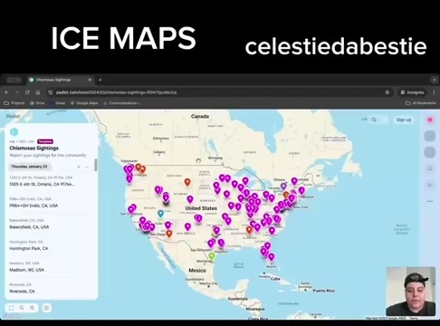 TikToker Has Created a Site that Gives Updated ICE Information Throughout America So People Can Avoid Them